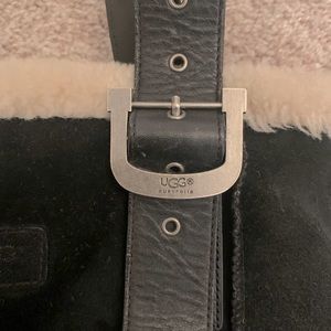 UGH black suede purse
